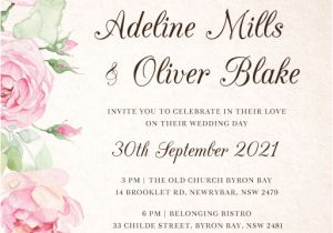 Old Rose Wedding Invitation Template Good Spring Digital Printing Wedding Invitations
