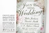 Old Rose Wedding Invitation Template Wedding Invitation Template Vintage Rose Wedding Invitation