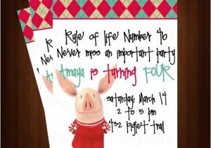 Olivia the Pig Birthday Invitations 350 Best Images About Olivia Party On Pinterest Olivia D