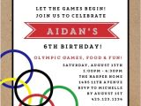 Olympic Birthday Party Invitations Free Olympic Birthday Party Invitation Sports Invitations