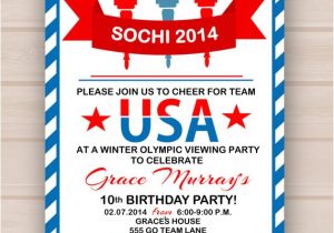 Olympic Birthday Party Invitations Free Printable Olympic Party Invitation by Madeline Lewis