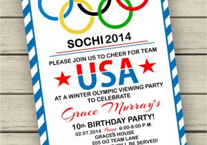 Olympic Birthday Party Invitations Free Printable Olympic Party Invitation