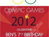 Olympic Birthday Party Invitations Olympic Birthday Invitation by Netsyandcompany On Etsy