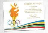 Olympic Birthday Party Invitations Olympic Party Invitation Awesome Graphics and Birthday