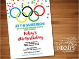 Olympic Birthday Party Invitations Printable Olympic Games Birthday Invitation Kids
