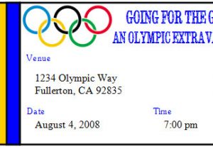 Olympic Party Invitation Template Invite and Delight Going for the Gold Olympic Extravaganza