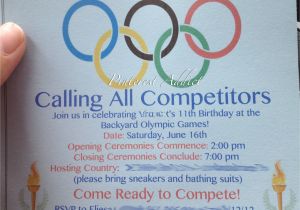 Olympic Party Invitation Template Olympic Party Invitation Ideas Party Invitations Ideas