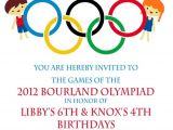 Olympic Party Invitation Template Olympic Party Invitation Olympics Birthday Invitation Digial