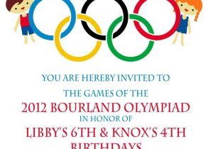 Olympic Party Invitation Template Olympic Party Invitation Olympics Birthday Invitation Digial