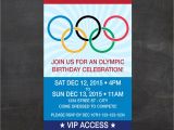 Olympic Party Invitation Template Olympics Ticket Birthday Invite Let the Games Begin Custom