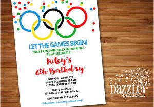 Olympic Party Invitation Template Printable Kids Olympic Games Birthday Invitation Free
