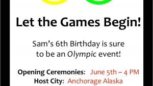Olympic themed Birthday Party Invitations An Olympic Birthday Party Profoundly ordinary