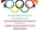 Olympic themed Birthday Party Invitations Olympic Party Invitation Olympics Birthday Invitation Digial