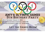 Olympics Birthday Party Invitations Dobber Blog 3 Amy S 9th Birthday Party Olympics