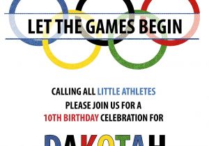 Olympics Birthday Party Invitations Moore Minutes Our Little athlete Olympic Party Sneak Peek