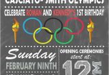 Olympics Birthday Party Invitations Olympic themed Invitation Digital or Printed Option