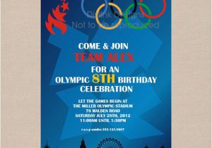 Olympics Party Invitations Printable Items Similar to Sale Olympic Games Party Invitation