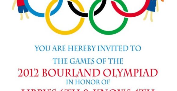 Olympics Party Invitations Printable Olympic Party Invitation Olympics Birthday by Peachymommy