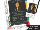 Olympics Party Invitations Printable Olympic Party Invitation with Vip Pass by Party Printables