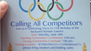 Olympics themed Party Invitations Olympic themed Birthday Party Pinterest Addict
