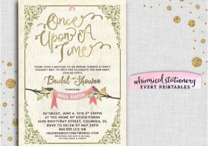 Once Upon A Time Bridal Shower Invitations Bridal Shower Invitation Ce Upon A Time by