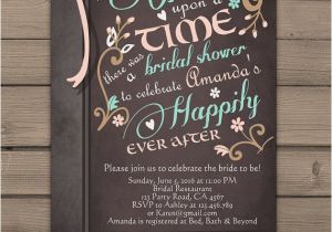 Once Upon A Time Bridal Shower Invitations Ce Upon A Time Bridal Shower Invitation Bridal Invite Pink