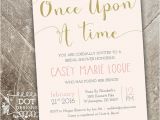Once Upon A Time Bridal Shower Invitations Ce Upon A Time Bridal Shower Invitation Custom by