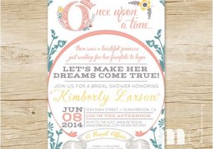 Once Upon A Time Bridal Shower Invitations Ce Upon A Time Bridal Shower Invitations Fairytale Bridal