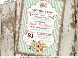 Once Upon A Time Bridal Shower Invitations once Upon A Time Baby Girl Shower Invitation Bridal Burlap