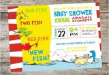 One Fish Two Fish Baby Shower Invitations Printable Dr Seuss Baby Shower Invitations for E Baby