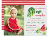 One In A Melon Birthday Invitation Template One In A Melon Photo Birthday Invitation Zazzle Com