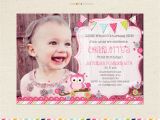 One Page Birthday Invitation Template Look who 39 S Turning One Owl Birthday Invitation First