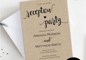 One Page Responsive Wedding Invitation Template Reception Party Invitation Template Diy Wedding Invitation