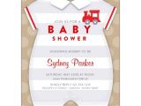 Onesie Baby Shower Invitations for Baby Boy Baby Boy Esie Shower Invitations