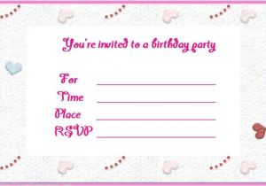 Online Birthday Invitation Template Cool Free Online Birthday Invitations Bagvania