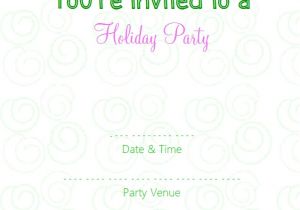 Online Christmas Party Invitation Templates Free Free Online Party Invitations Template Best Template