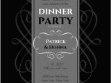 Online Dinner Party Invitations Black and Gray formal Dinner Invite Dinner Party Invitations