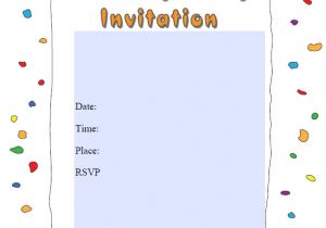 Online Party Invitation Template Free 63 Printable Birthday Invitation Templates In Pdf