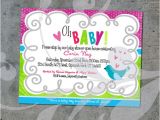 Open House Baby Shower Invitation Wording Oh Baby Baby Shower Open House Invitation Custom