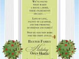Open House Style Party Invitation Wording Christmas Open House Invitations Christmas Open House