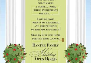 Open House Style Party Invitation Wording Christmas Open House Invitations Christmas Open House