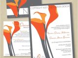 Orange and Grey Wedding Invitations 1000 Images About Coral Calla Lily Wedding On Pinterest