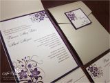 Orchid Wedding Invitation Kits Purple Wedding Invitations Wed Champgnpurpleorchid Purple