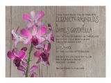 Orchid Wedding Invitation Kits Rustic orchid Wedding Invitations 5 Quot X 7 Quot Invitation Card