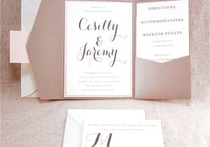 Orchid Wedding Invitation Kits Wedding Invitation Blog Pocket Invitations with Tag