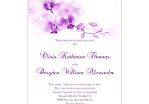 Orchid Wedding Invitation Template orchid Wedding Invitation Purple Wedding Template Shop