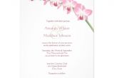 Orchid Wedding Invitation Template Pink orchid Wedding Invitations 5 Quot X 7 Quot Invitation Card