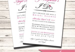 Order Bridal Shower Invitations Bridal Shower Invitation – Custom order to Match the Bride