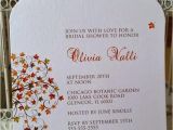 Order Bridal Shower Invitations Mason Jar Invitation Rustic Fall Leaves Bridal Shower