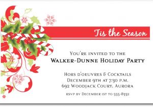 Order Christmas Party Invitations Candy Cane and Swirls Holiday Invitations Christmas